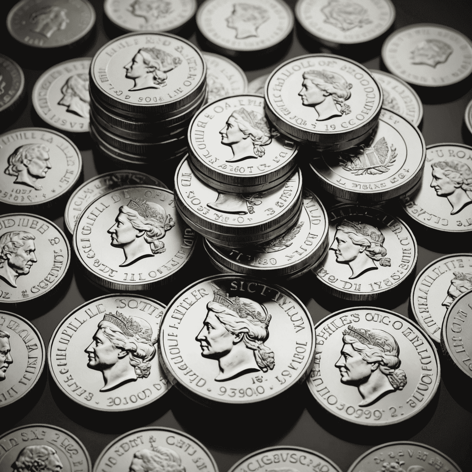 A stack of shiny silver bullion coins, representing a smart allocation choice