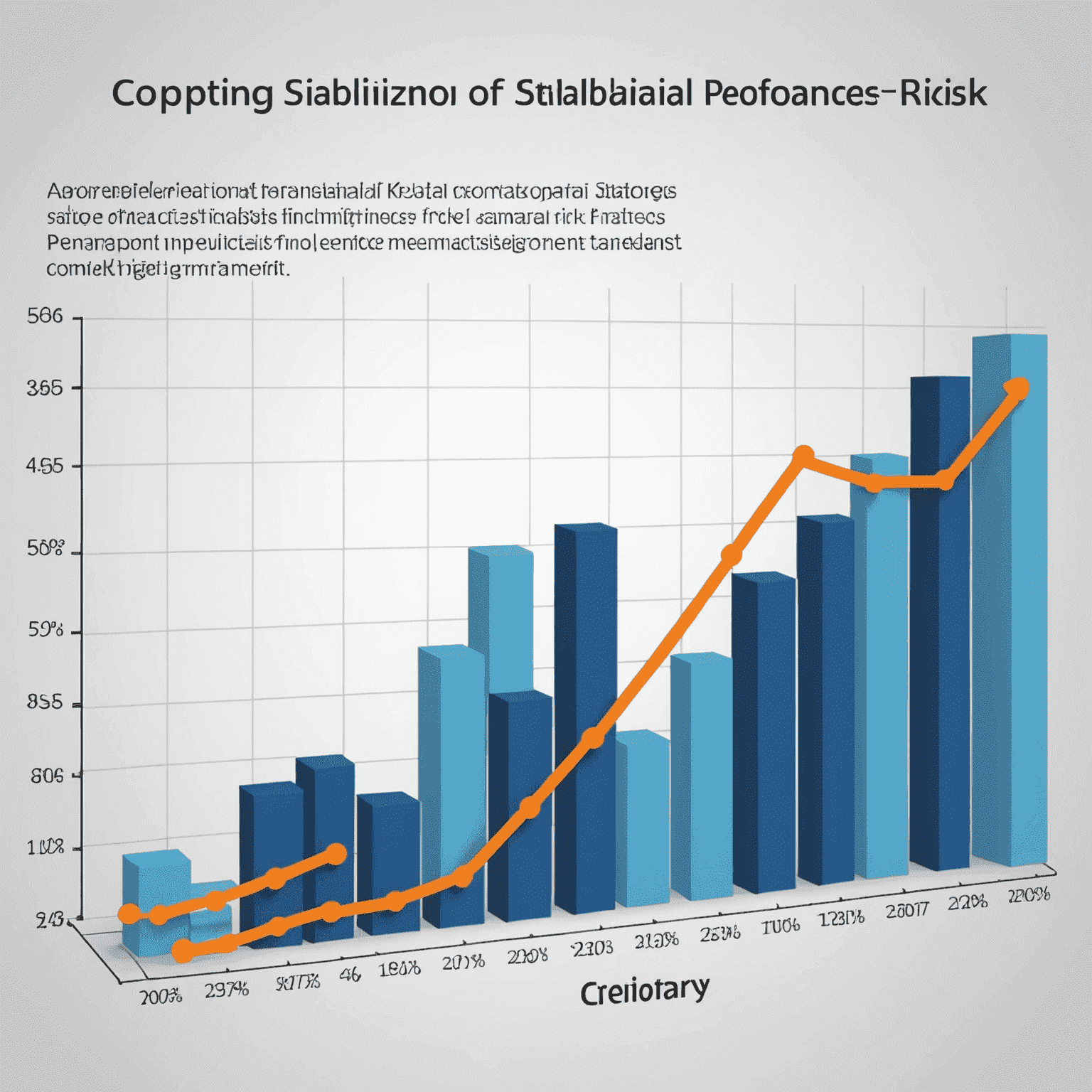 A graph showing the stabilization of a company's financial performance after implementing foreign exchange risk management strategies